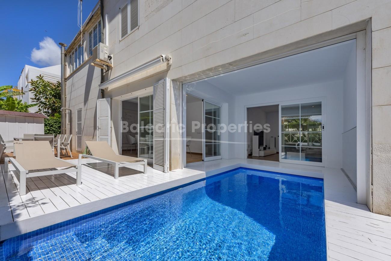 Elegantly designed villa for sale, just steps away from the beach in Puerto Pollensa, Mallorca