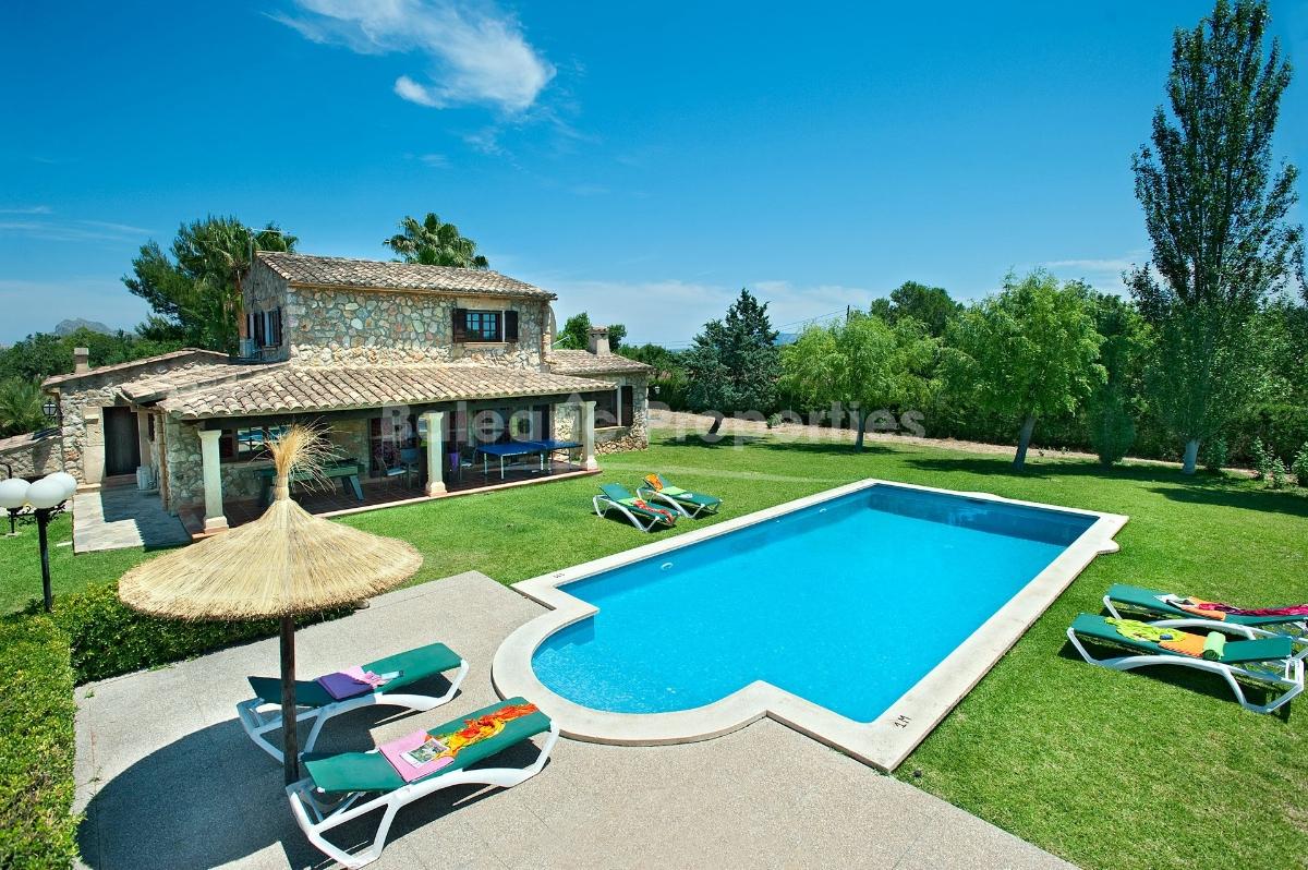 Traditional country villa for sale in a peaceful area of Pollensa, Mallorca