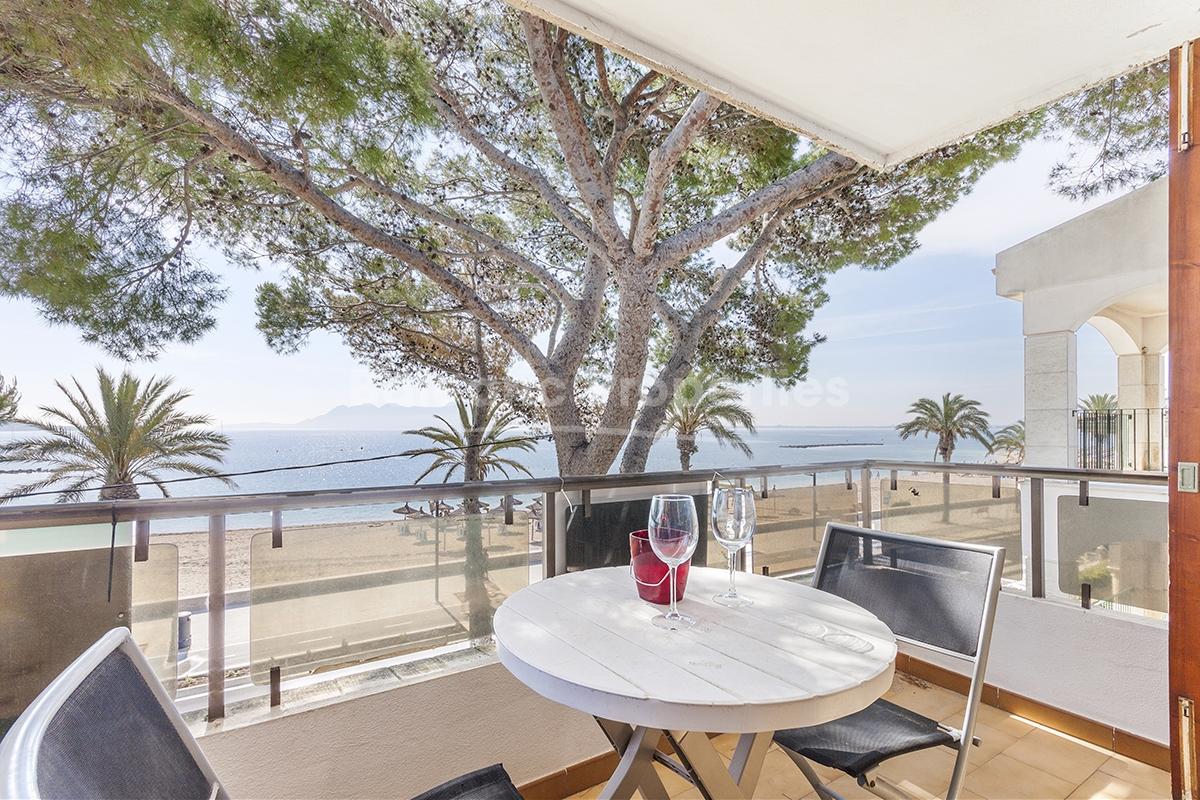 Frontline penthouse with holiday license, for sale in Puerto Pollensa, Mallorca