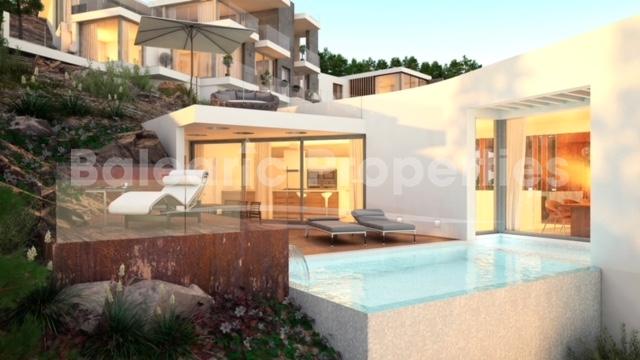 Villa under construction with beautiful views for sale in Santa Ponsa, Mallorca