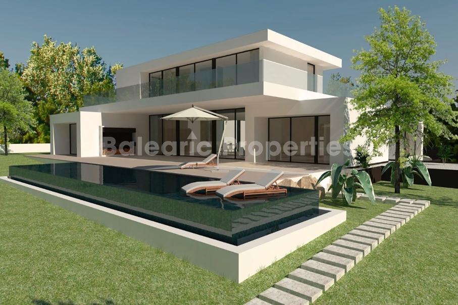 Contemporary villa project for sale in Santa Ponsa, Mallorca