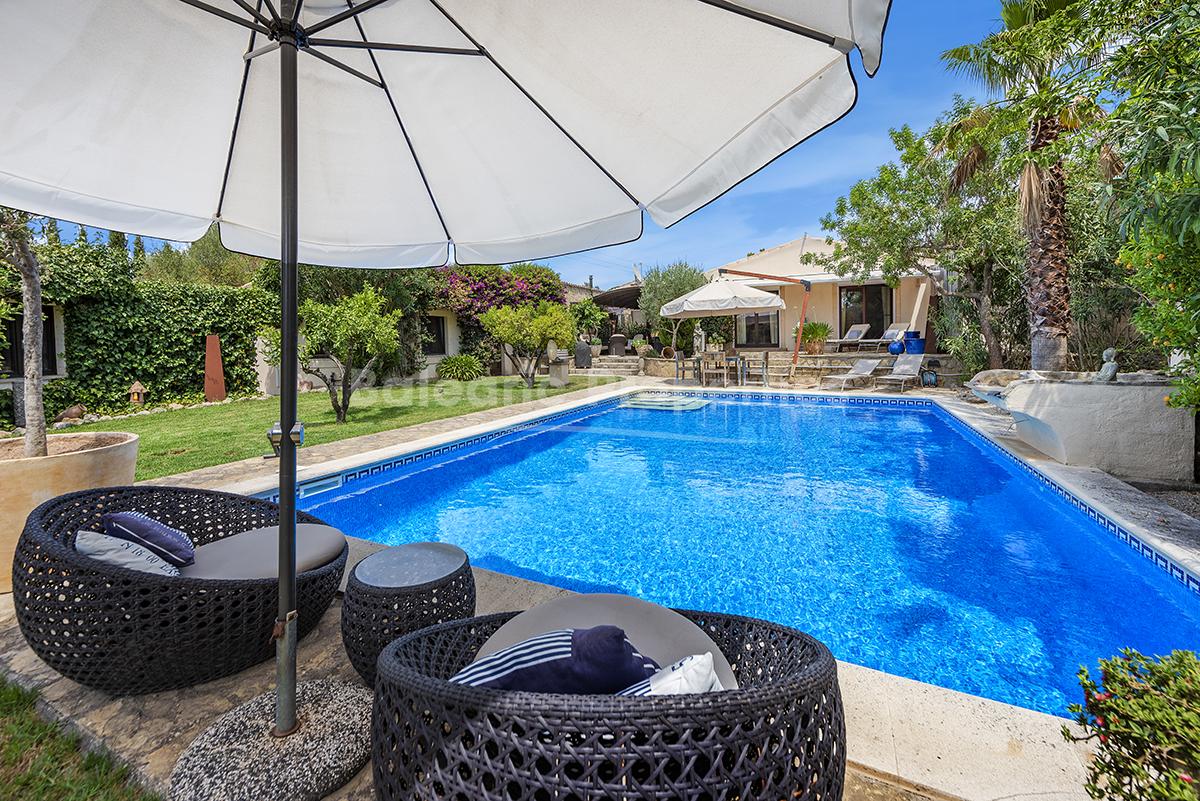 Luxury villa with mountain views and pool for sale in Selva, Mallorca