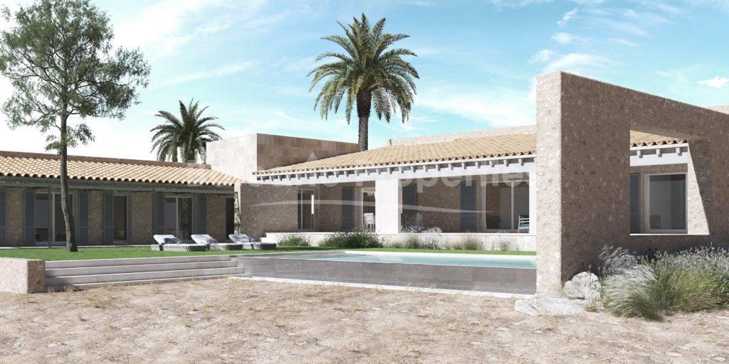 Casa de campo de nueva construcción en venta en Campos, Mallorca