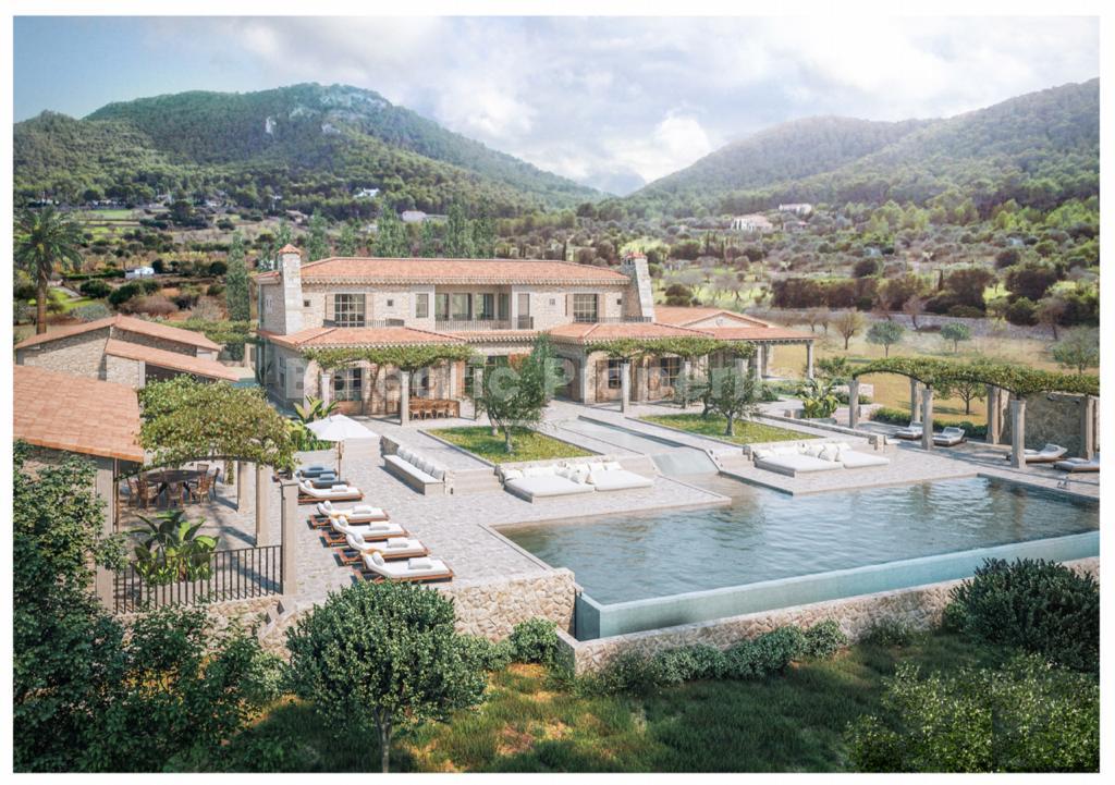 Extensive building plot with project for sale in Puerto Andratx, Mallorca