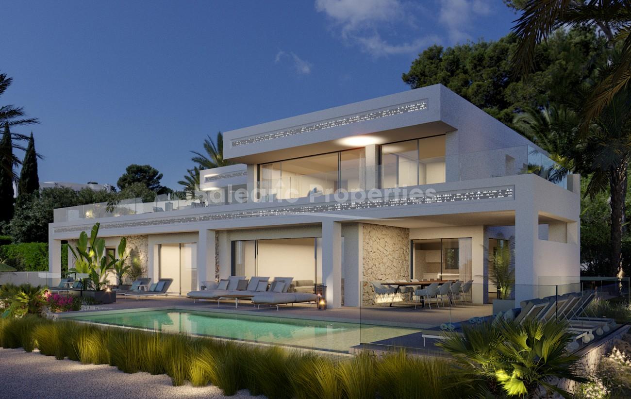 Modern Mediterranean villa with beautiful sea views for sale in Sol de Mallorca
