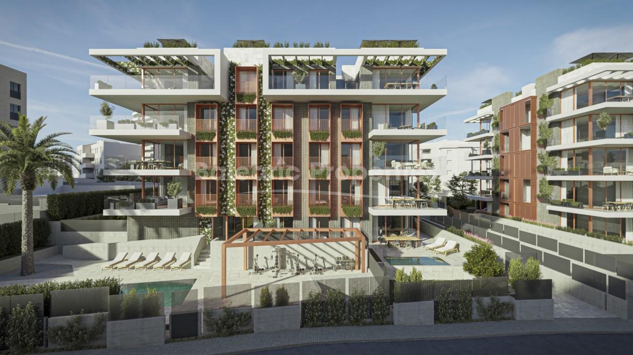 Elegante apartamento en primera planta con terraza en venta en Palma, Mallorca