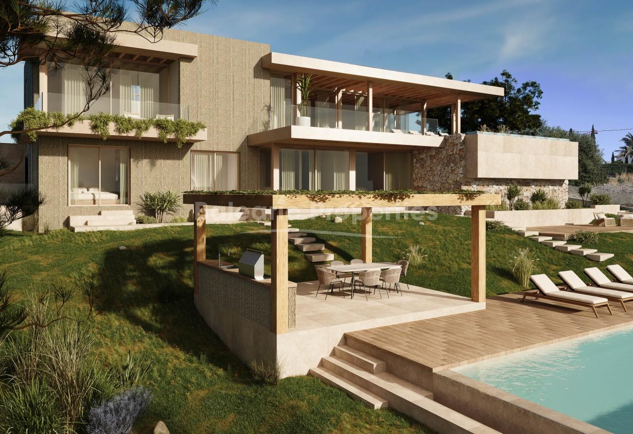 Villa contemporánea de nueva construcción con vistas al mar en venta en Cala Vinyes, Mallorca