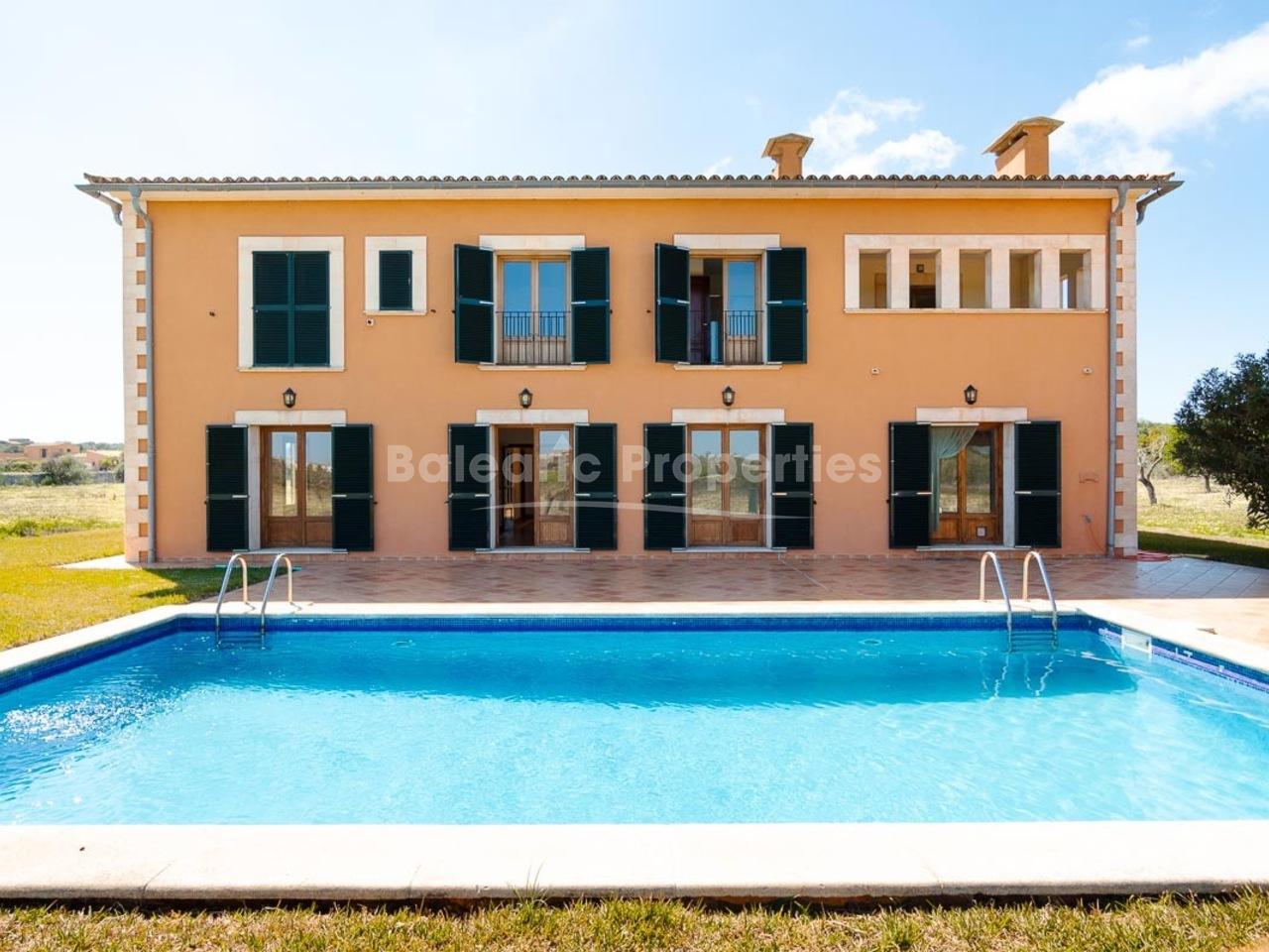 Spacious finca with pool and panoramic views for sale in Santanyí, Mallorca
