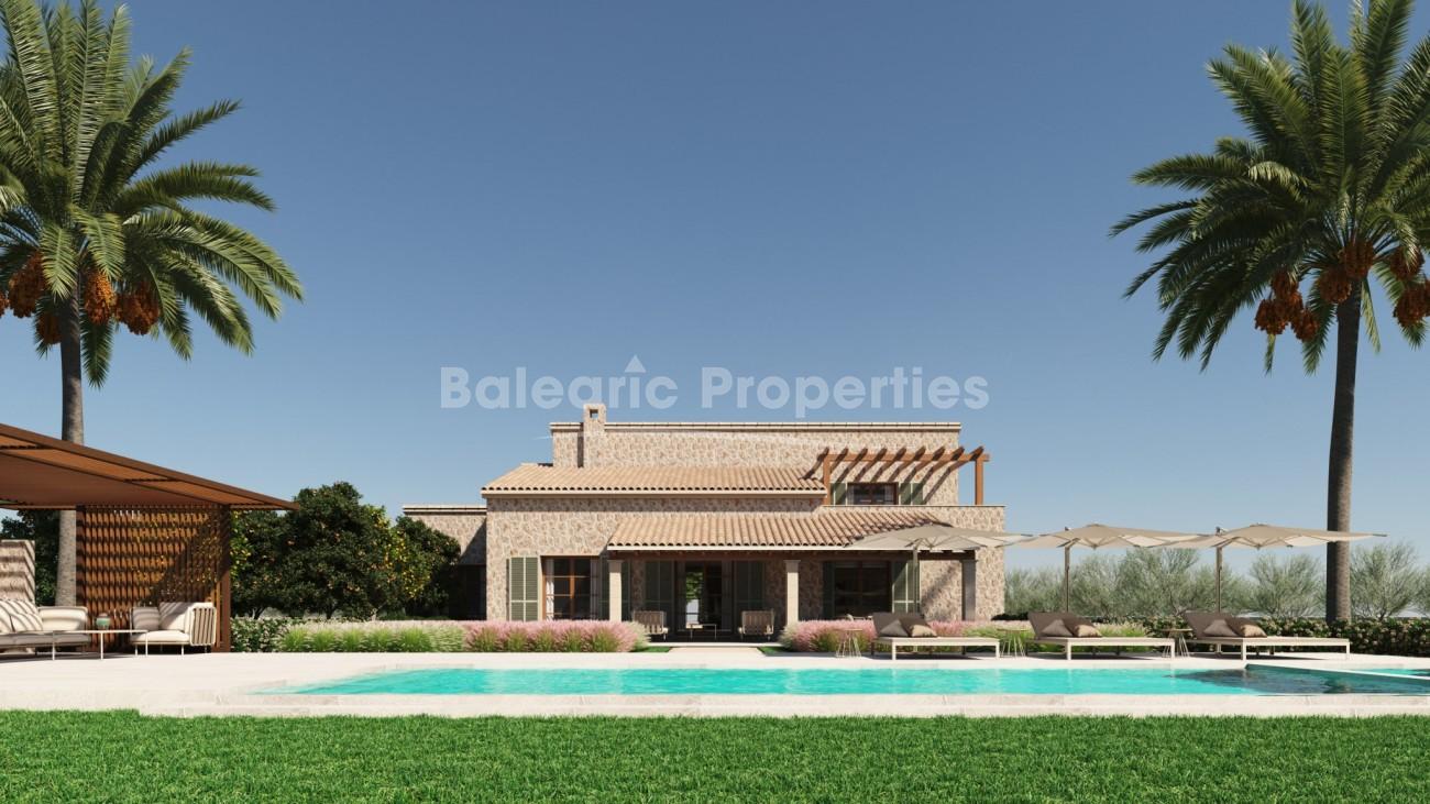 Construction project for a country villa for sale near Puerto Pollensa, Mallorca