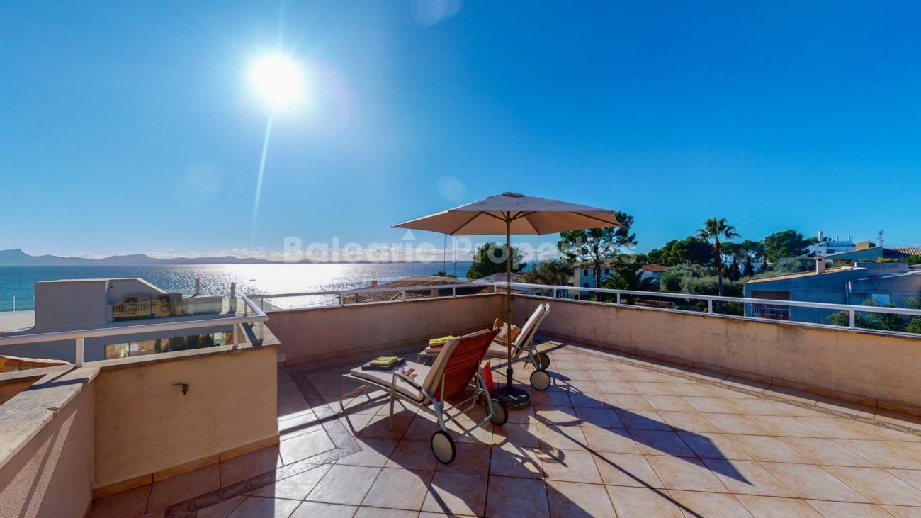 Sea view villa with holiday rental license for sale in Alcudia, Mallorca
