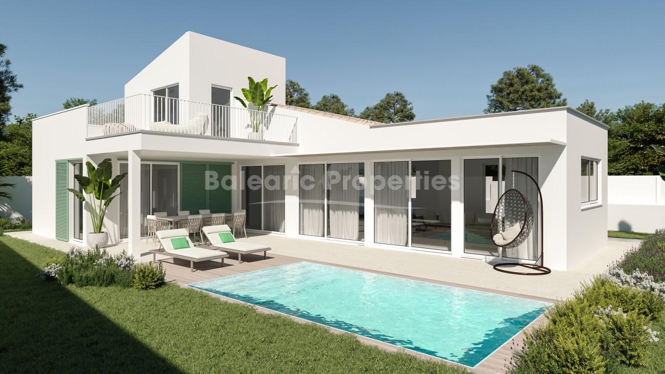 Project for a modern villa with private pool for sale in Bonaire, Mallorca