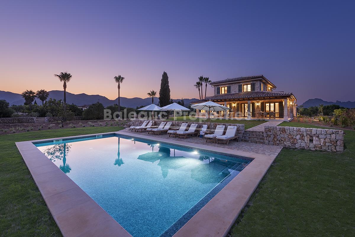 Preciosa casa de campo con acabados de lujo en venta en Pollensa, Mallorca
