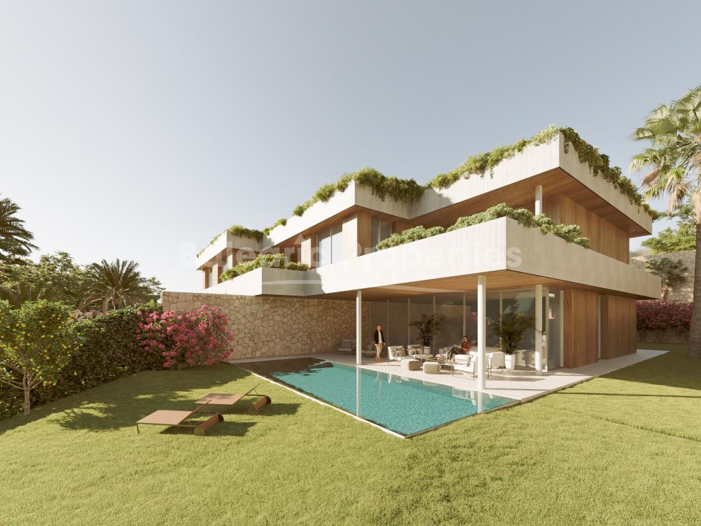 Villa de lujo de nueva construcción con piscina, en venta cerca de la playa en Sol de Mallorca